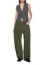 Figure View - Click To Enlarge - RAG & BONE - Charlie Belted Cotton Denim Barrel Jeans