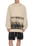 Main View - Click To Enlarge - RICK OWENS  - Urinal Printed Temple Tour Nylon Canvas Jacket