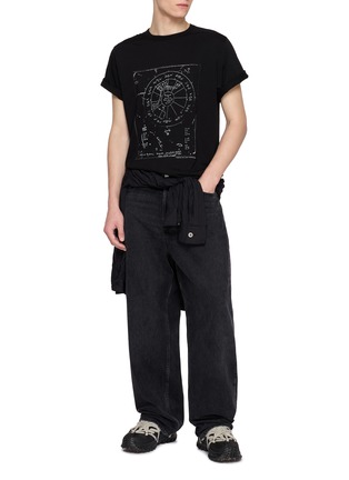 Figure View - Click To Enlarge - RICK OWENS  - Astrology Print T-Shirt