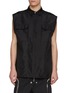 Main View - Click To Enlarge - RICK OWENS  - Jumbo Sleeveless Nylon Canvas Shirt