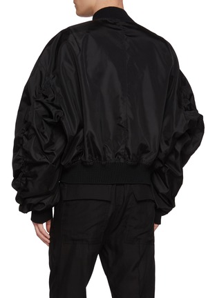 Back View - Click To Enlarge - RICK OWENS  - Secchia Flight Nylon Canvas Bomber Jacket