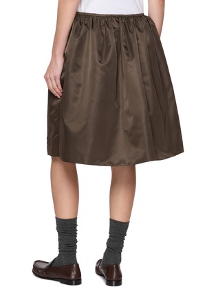 Back View - Click To Enlarge - MIU MIU - Technical Gazar Midi Skirt
