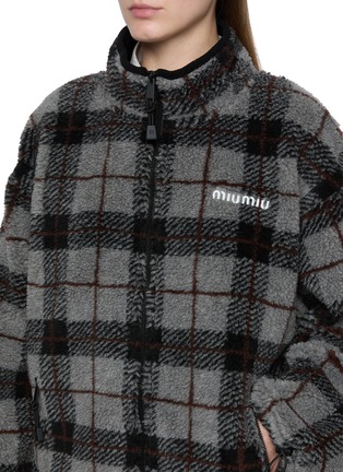  - MIU MIU - Chequered Teddy Jacket