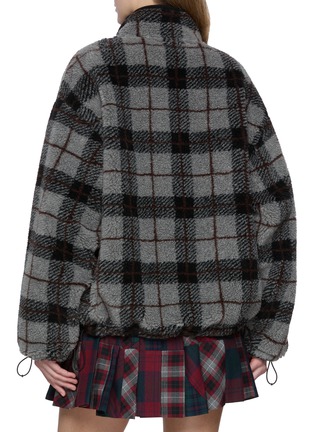 Back View - Click To Enlarge - MIU MIU - Chequered Teddy Jacket
