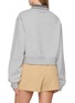 Back View - Click To Enlarge - MIU MIU - Embroidered Collar Mélange Sweater