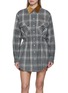 MIU MIU Chequered Flannel Cotton Mini Dress
