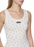  - MIU MIU - Ribbed Floral Cotton Jersey Tank Top