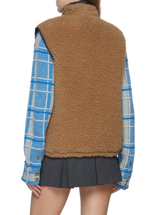 Back View - Click To Enlarge - MIU MIU - Teddy Wool Down Vest