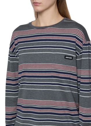  - MIU MIU - Long Sleeve Striped Jersey Top