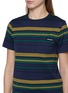  - MIU MIU - Striped Cotton Jersey T-Shirt