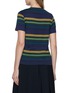 Back View - Click To Enlarge - MIU MIU - Striped Cotton Jersey T-Shirt
