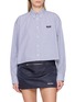 MIU MIU Chequered Cotton Poplin Shirt
