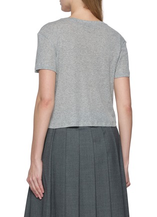 Back View - Click To Enlarge - MIU MIU - Cotton Jersey T-Shirt