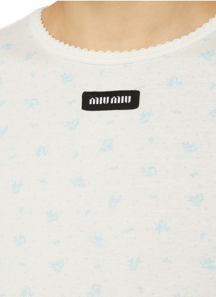 - MIU MIU - Costina Floral Print T-Shirt
