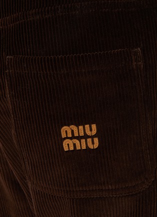  - MIU MIU - Straight Leg Corduroy Cotton Pants