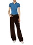Figure View - Click To Enlarge - MIU MIU - Straight Leg Corduroy Cotton Pants