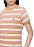  - PRADA - Striped Crewneck Cotton T-Shirt