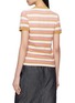 Back View - Click To Enlarge - PRADA - Striped Crewneck Cotton T-Shirt