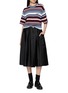 Figure View - Click To Enlarge - PRADA - Striped Crewneck Cotton T-Shirt