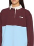  - PRADA - Long Sleeve Colourblock Cotton Polo Top