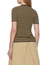 Back View - Click To Enlarge - PRADA - Striped Ribbed Knit Top