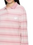  - PRADA - Long Sleeve Striped Cotton Polo Top