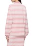 Back View - Click To Enlarge - PRADA - Long Sleeve Striped Cotton Polo Top