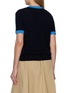 Back View - Click To Enlarge - PRADA - Short Sleeve Round Neck Cashmere Knit Top