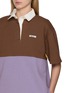  - PRADA - Short Sleeve Colour Block Cotton Polo Top