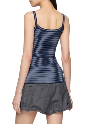 Back View - Click To Enlarge - PRADA - Striped Tank Top