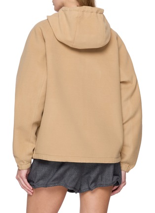 Back View - Click To Enlarge - PRADA - Zip Up Hooded Jacket