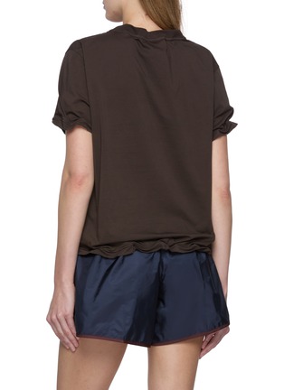 Back View - Click To Enlarge - PRADA - Twisted Cotton T-Shirt