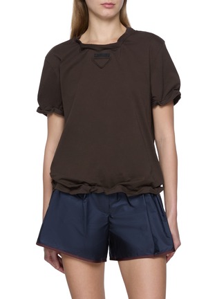 Main View - Click To Enlarge - PRADA - Twisted Cotton T-Shirt