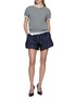 Figure View - Click To Enlarge - PRADA - Twisted Cotton T-Shirt