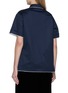 Back View - Click To Enlarge - PRADA - Short Sleeve Contrast Trim Polo Shirt