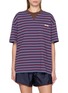 PRADA Oversized Striped Cotton Jersey T-Shirt
