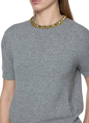  - PRADA - Short Sleeve Wool Cashmere Knit Top