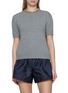 PRADA Short Sleeve Wool Cashmere Knit Top