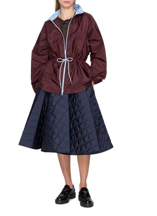Figure View - Click To Enlarge - PRADA - Drawstring Waist Re-Nylon Blouson Jacket
