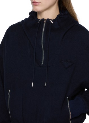  - PRADA - Half Zip Wool Cashmere Hoodie