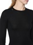  - PRADA - Long Sleeve Logo Pin Wool Knit Top
