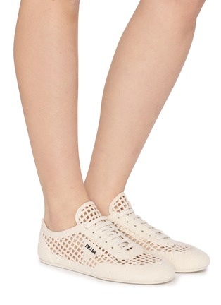 Figure View - Click To Enlarge - PRADA - Crochet Women's Sneakers
