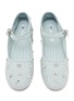 Detail View - Click To Enlarge - MIU MIU - Embroidered Drill Mary Jane Flats