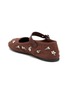  - MIU MIU - Embroidered Drill Mary Jane Flats