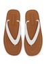 Detail View - Click To Enlarge - MIU MIU - Logo Embossed Flip Flops