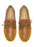 Detail View - Click To Enlarge - MIU MIU - Leather Boat Shoes