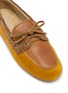 Detail View - Click To Enlarge - MIU MIU - Leather Boat Shoes