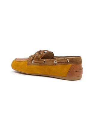  - MIU MIU - Leather Boat Shoes