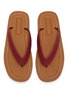 Detail View - Click To Enlarge - MIU MIU - Logo Embossed Flip Flops