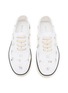 Detail View - Click To Enlarge - MIU MIU - Embroidered Drill Low Top Women's Sneakers